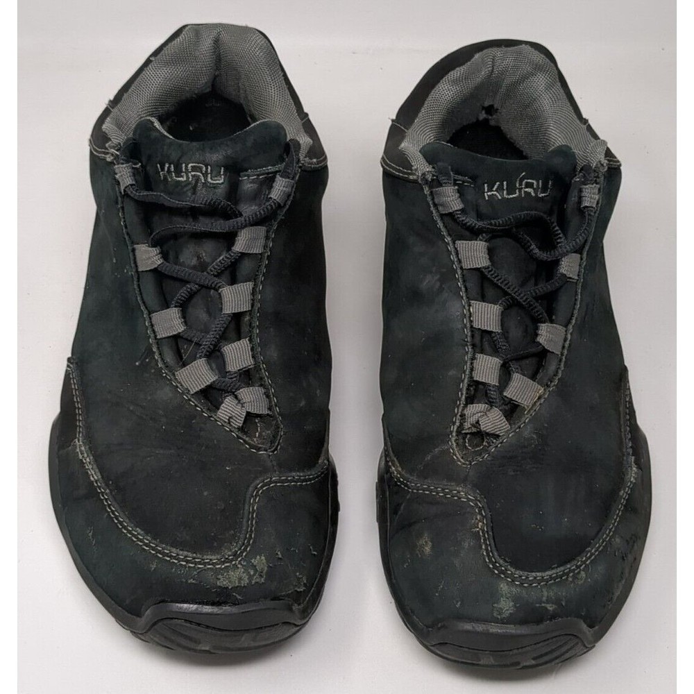 Kuru Chicane Mens Size 9 Shoes Black Suede Leather Low Comfort Casual Sneaker‎